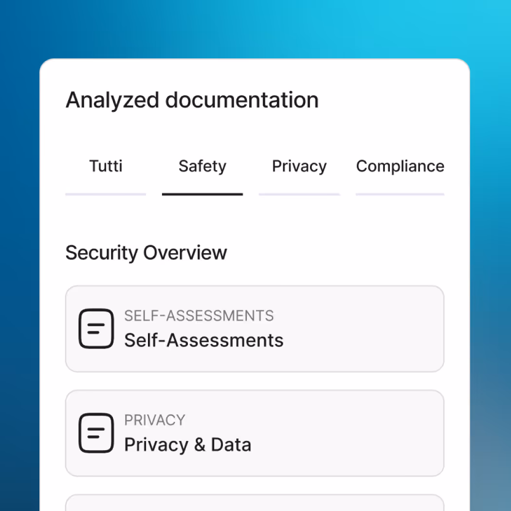 Dashboard mockup documentazione